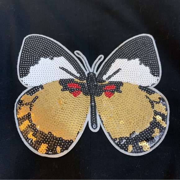 Hipchik Couture Blazer Jacket Sequin Butterfly Size XS/S Approx 2 4 17”x24” - Picture 11 of 16
